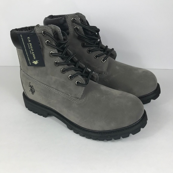 U.S. Polo Assn. Other - US Polo Assn 10 Mens Boots Hiking Gray Suede NWOB